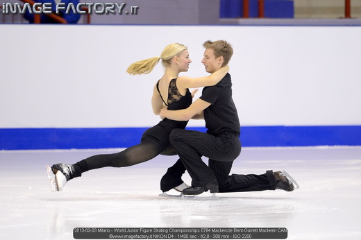2013-03-03 Milano - World Junior Figure Skating Championships 0784 Mackenzie Bent-Garrett Mackeen CAN